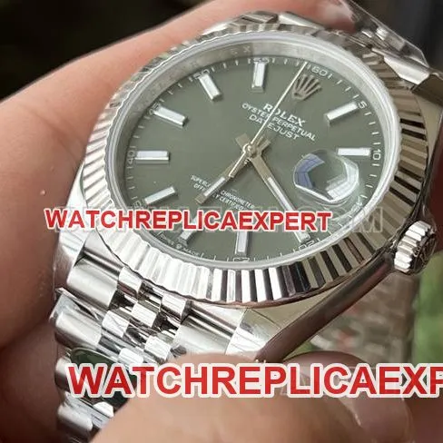 collectible watch ERF factory Rolex log green dial3235 mechanical 41mmclasplive photos