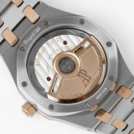 8F factory top-tier replicaAudemars Piguetsuper watch women's white dialsteel bracelet34mm Royal Oakautomatic movement watch detail shots