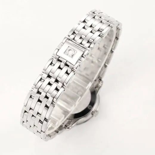 KZ factory top-tier watch Omega ladies watch blue dialsteel bracelet Diefei series cal1376movement side view