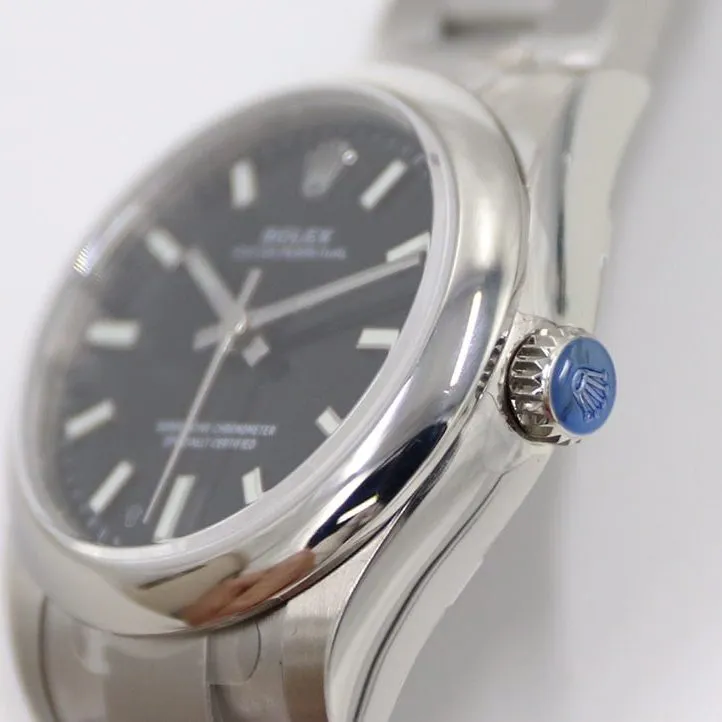 EW Oyster Perpetual Rolex1:1replica watch black dial31MMsteel bracelet model m177200-0019caseback live photo