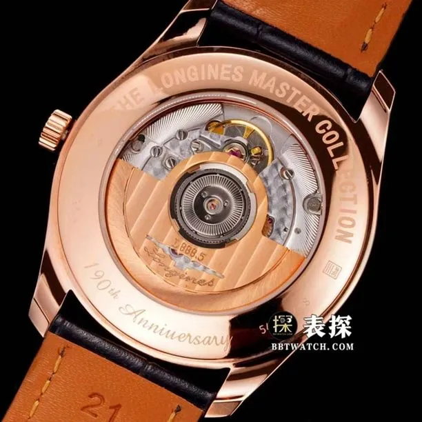 Watchmaking tradition Longines1:1replica watch men's ashtray leather strap model L2.793.8.73.2side live photo