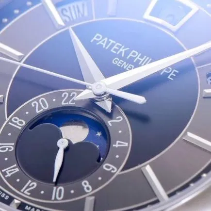 GR Top collectible watches Patek Philippe 5205G-013 Complications Series Top Version White Steel Black Back Men's Watch Movement Diagrams