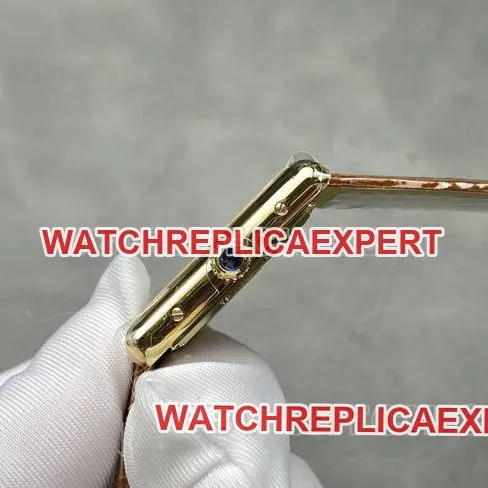 top-tier watch tank DR factory Cartier silver white dialquartz brown leather braceletbraceletlive photos