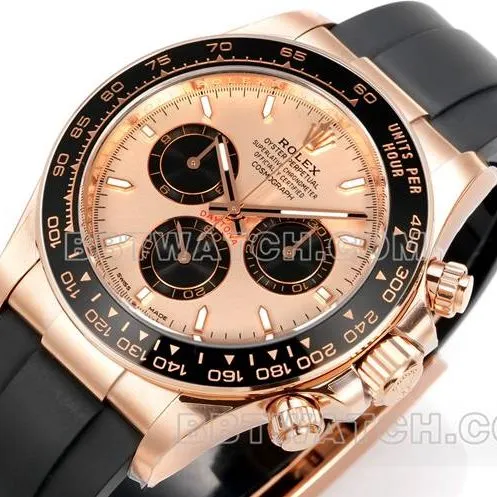 watch DaytonaJF factory Rolexrose gold disc rose gold case 4131 mechanical caseback live photo