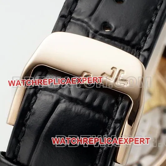 Jaeger-LeCoultre collectible watches APS factory ultra-thin master rose gold 896 movement power reserve mechanical belt models side actual photo