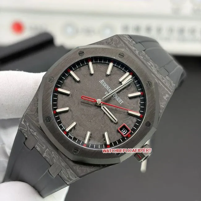 Watch DIW Factory Royal OakAudemars Piguet Carbon Fiber 15500 clasplive photos