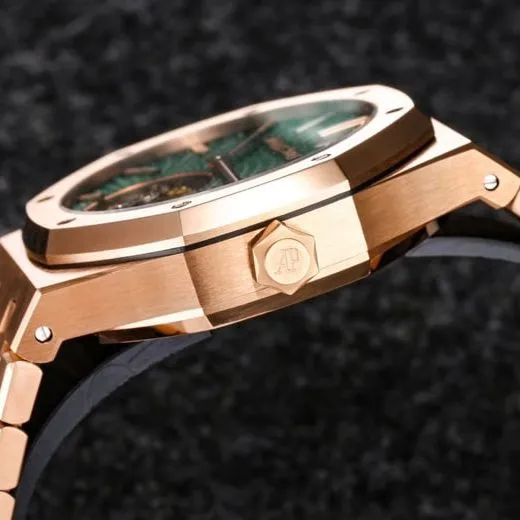 Top R8 factory latest release new 2022 Audemars Piguet Royal Oak self-winding tourbillon watch side view