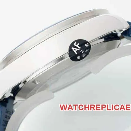 AFLongines Concast stop-tier 1:1super blue dial rubber style L3.835.4.91.2side live photo