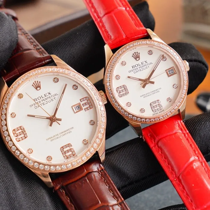 Side view of the new Rolex latest Datejust couple watch