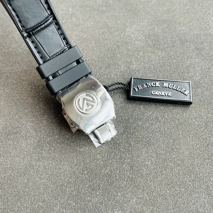 top-tier watch Frank Muller men's white dialV45 SC DT series fully automatic movement watch clasp picture