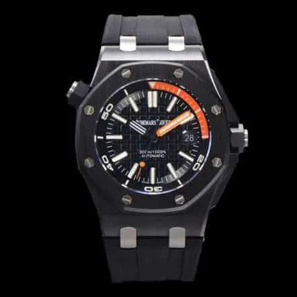 Top AP 15707 black luminous ceramic classic watch buckle image