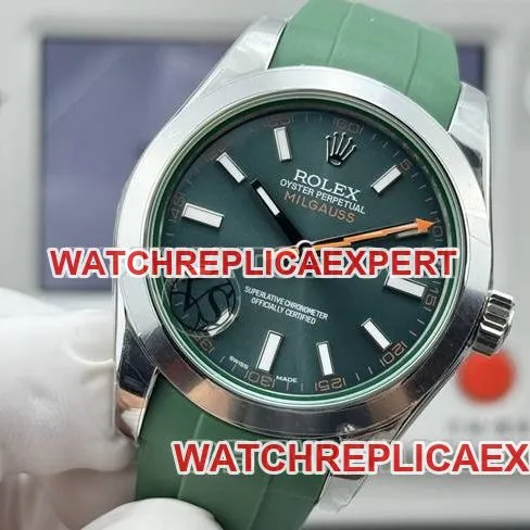 collectible watch magnetic type VS FactoryRolexgreen dial green rubber model clasplive photos