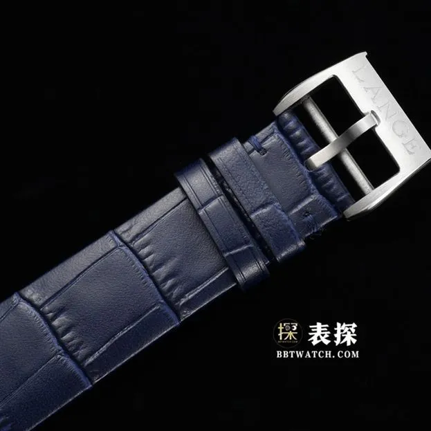 F8 Saxony Lange collectible watches Blue Plate Belt Model 205.086