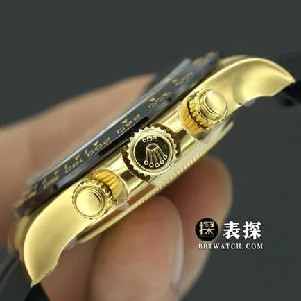Factory C Rolex men's Cosmograph Daytona1:1super watch champagne panda dial rubber model M116518ln-0048 overall live photos