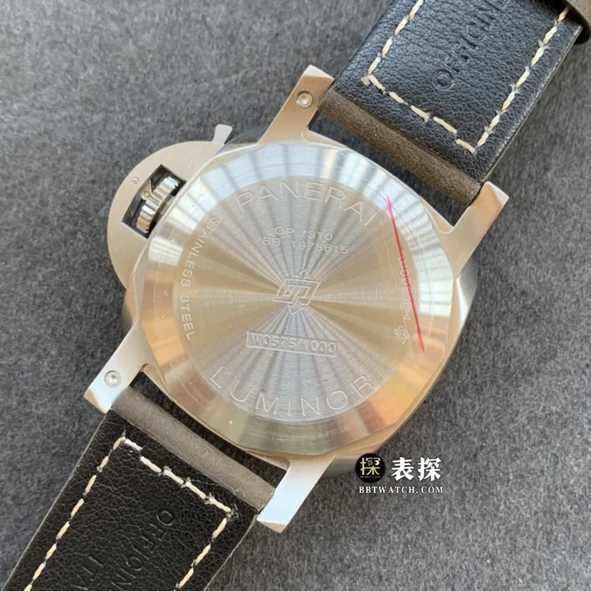 TTF factory Panerai Lumino PAM01314super watch men's white dialleather strap model pictures and prices side live photo