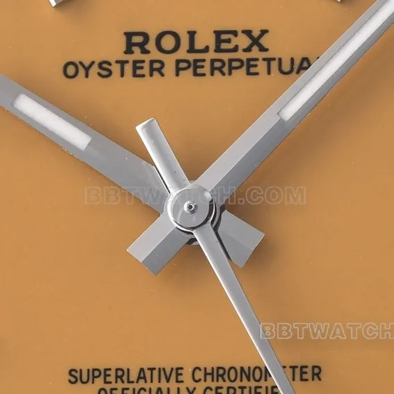 Factory C Rolex Oyster Perpetual super clone41mm yellow plate m124300-0004clasplive photos