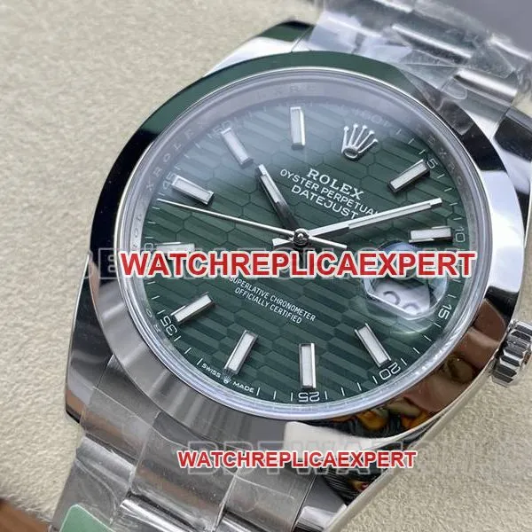 Rolex collectible watch ARF Factory log 41mm aperture green dial3235 steel bracelet caseback live photo