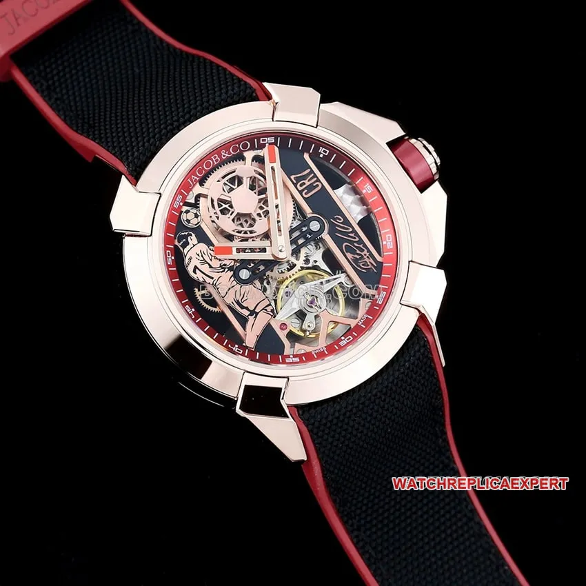 TW Factory Czech Panther Top CR7 Collaboration Custom Black and Red Model Side Real Photo