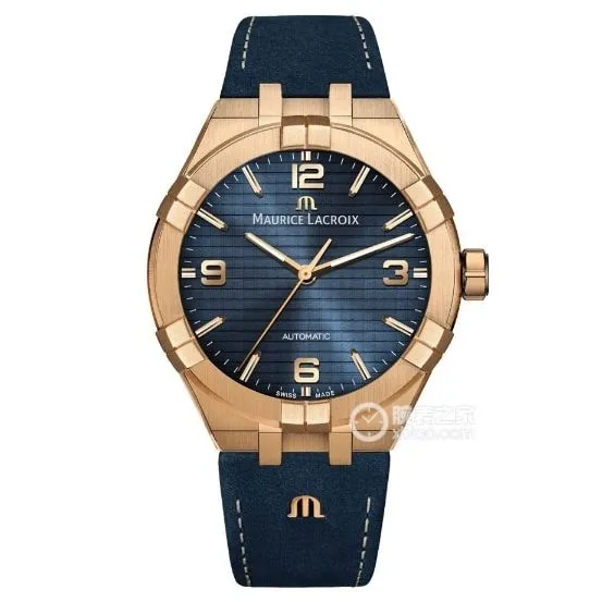 Amy top-tier blue dial and green dialbronzeleather strap model AI6008side live photo