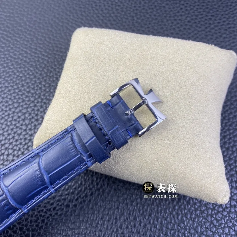 AI factory Vacheron Constantin historical masterpiece watch men's silver white dial crooked neck leather strap model pictures and prices front live photo