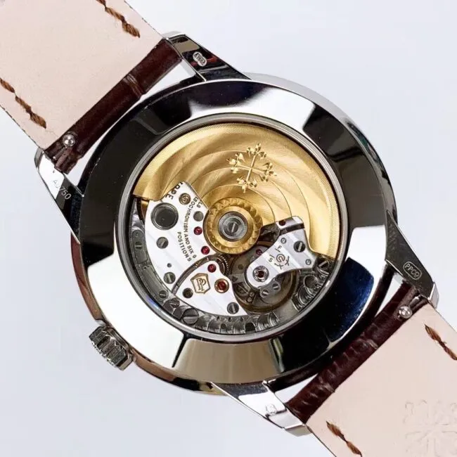 top-tier replicaPatek PhilippePP super complex function 5320G series white steel white dial men's mechanical watch movement picture