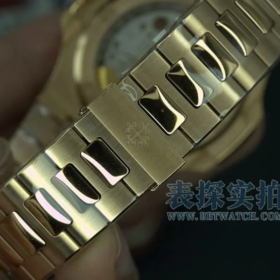 3K FactoryPatek PhilippeNautilustop-tier watch men's rose gold coffee noodle steel bracelet price and pictures braceletlive photos
