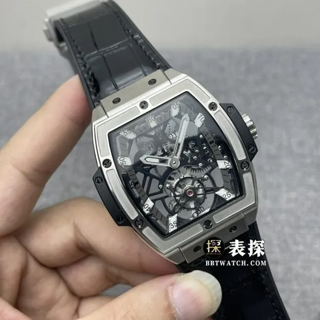 JB MASTERPIECE Hublot1:1replica watch hollow plate tourbillon rubber model 906movement picture