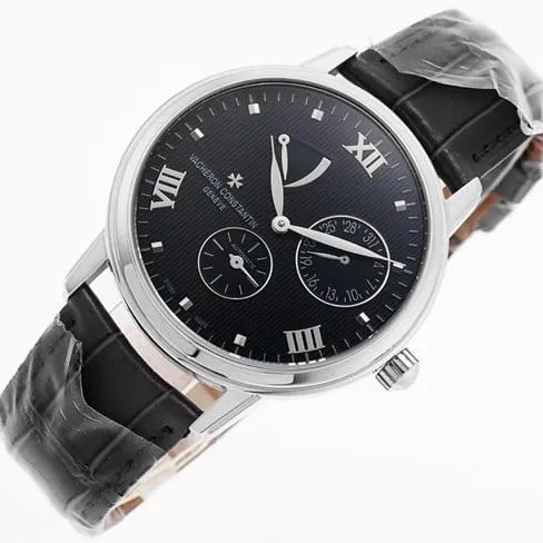APEX factory Vacheron Constantintop-tier watch inheritance series men's black dial black belt automatic movement watch movement picture