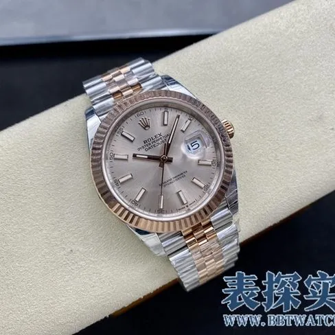 VSRolextop-tier gray disk log 41MM watch_price_picture_quality side