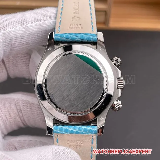 Watch PPM Factory DaytonaRolex Blue Fritillaria Disc 4130 Mechanical Wear Live Photos