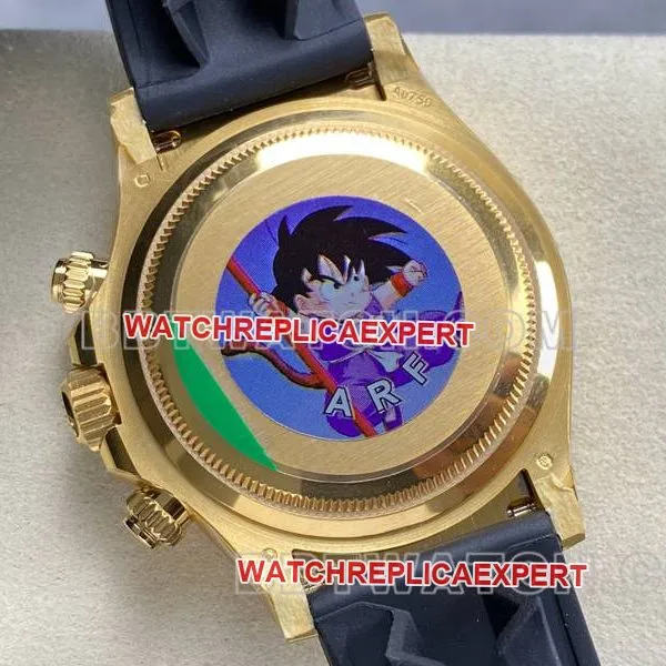 Rolextop-tier watch ARF FactoryDaytonablue dialyellow gold4131 rubber caseback live photo