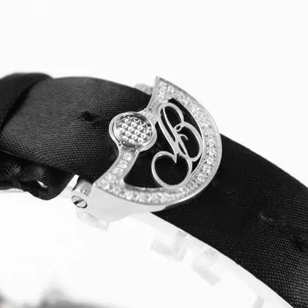 ZF Factory Breguet top-tier watch women's white dial black belt Naples Queen leather strap watch clasp picture