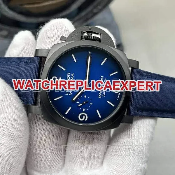 VSPanerai Lumino top-tier 1:1high-quality replicablue dialPAM02319caseback live photo