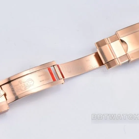 Factory C Rolex Daytona1:1super brown plate rose rubber model M116515LN-0041caseback live photo