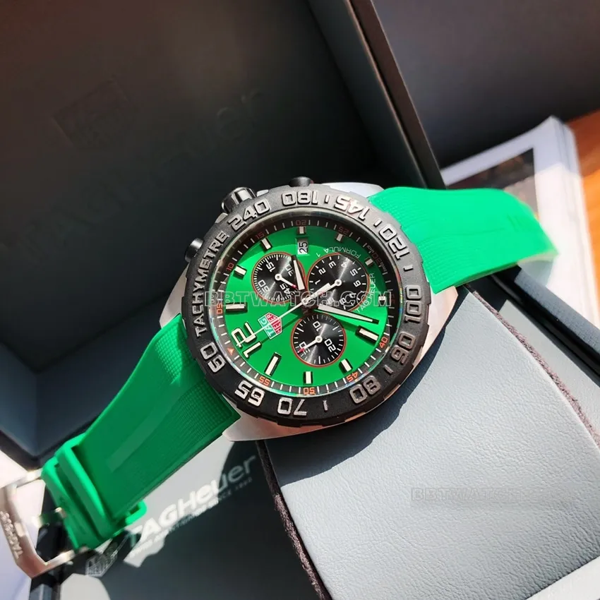 Tag Heuer F1 CAZ101AP.FT8056 Green Dial