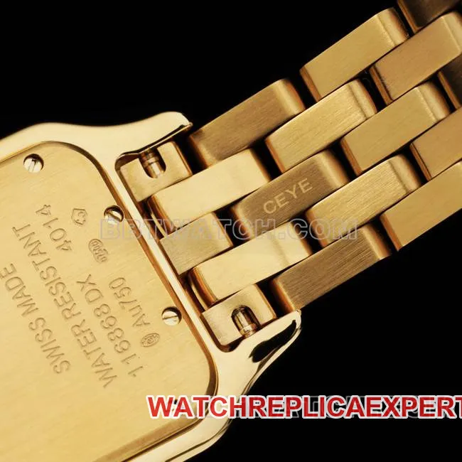 top-tier watch cheetah BBa factory Cartierwhite dialyellow goldsteel braceletquartzclasplive photos