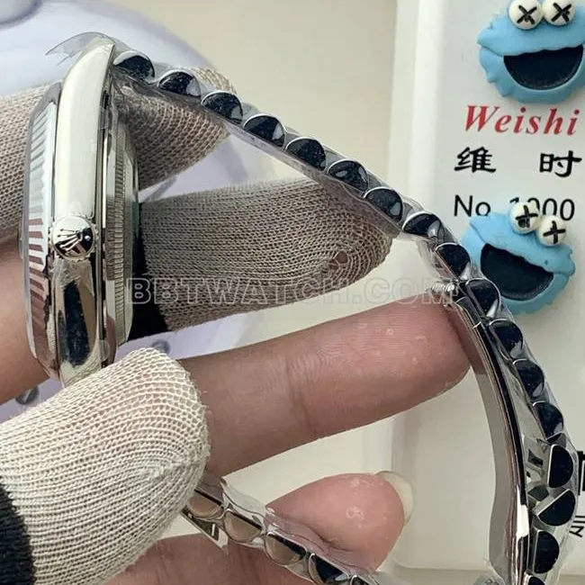 collectible watch PPM factory Rolex Day-Date mechanical black dialcaseback live photo
