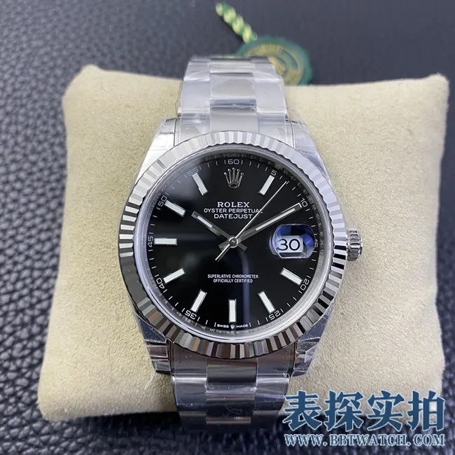 VSRolextop-tiersuper cloneblack dialDatejust watch_How much does it cost_Pictures_How is the workmanship? Front