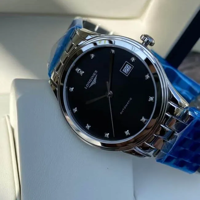 top-tier century-old classic Longines military flag series originated from 1957 front view