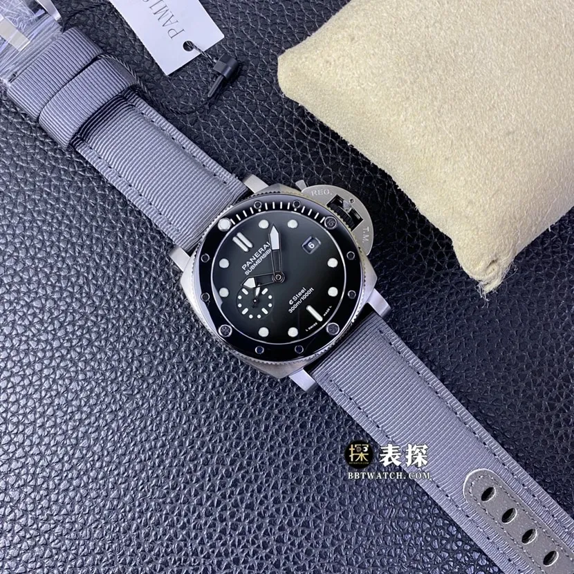SBF factory Panerai sneak PAM01288 top-tier watch men's carbon gray plate leather strap model pictures and prices clasplive photos