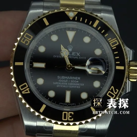 VS FactoryRolexSubmarinersuper watch men's gold Black Submarinersteel bracelet model pictures and price weight live photos