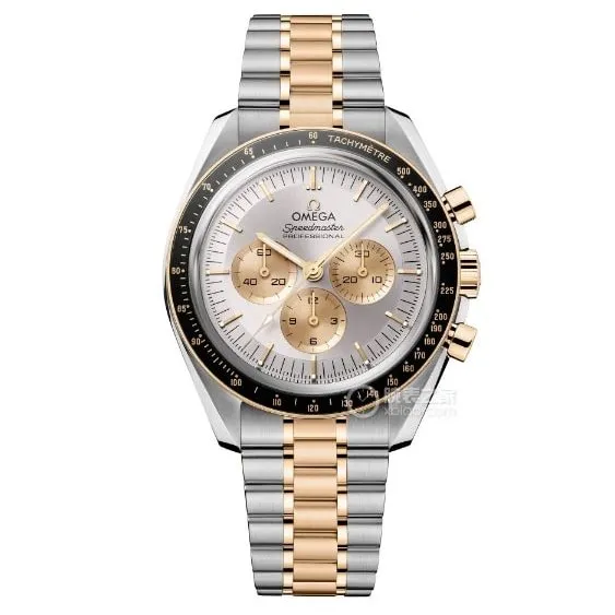 Omega Speedmaster top-tier replicasilver dial gold steel bracelet model 310.20.42.50.02.001braceletlive photos