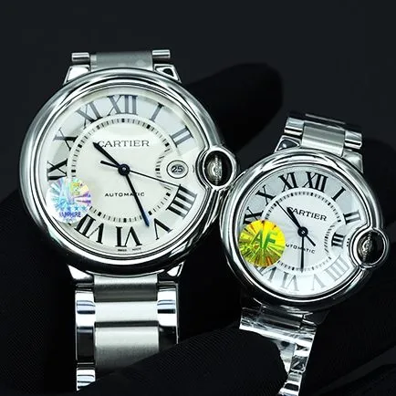 AF Cartier Blue Balloon Couples Timepiece