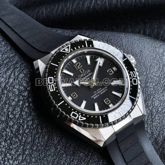 VS Factorytop-tier watch Seamaster 600m black dial black bezel rubber braceletcaseback live photo
