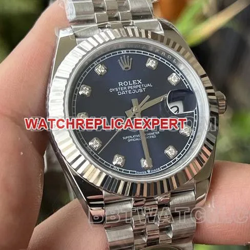 top-tier watch ERF factory log Rolexblack dial3235 mechanical 41mm caseback live photo