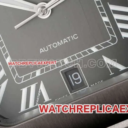AF FactoryCartier Santos 1:1top-tier gray plate WSSA0037side live photo