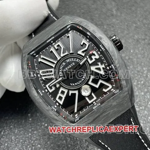 Frank Muller ABF factory collectible watch V45black dial black shell leather braceletbraceletlive photos