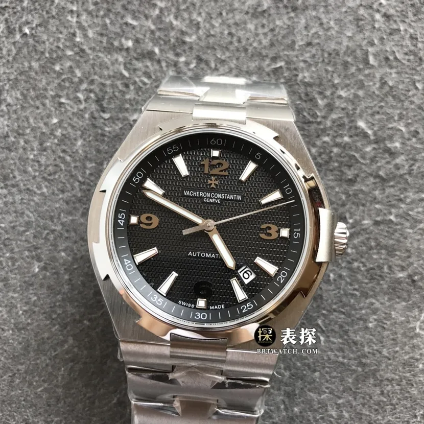 MKS FactoryVacheron Constantin watch men's black dialsteel bracelet picture and price caseback live photo
