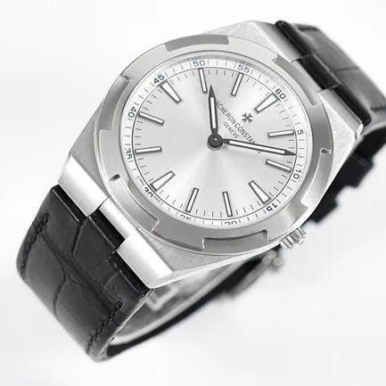 8F factory Vacheron Constantintop-tier watch automatic movement men's white dialrubber strap ultra-thin series watch detail shots