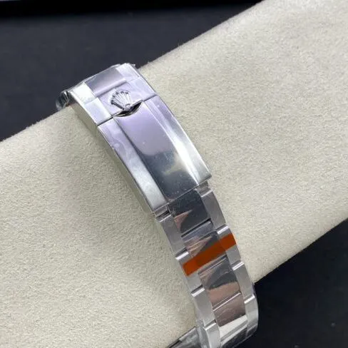 top-tier replicaRolex snow rose ring left-handed GMT-Master series GMT men's mechanical watch back view